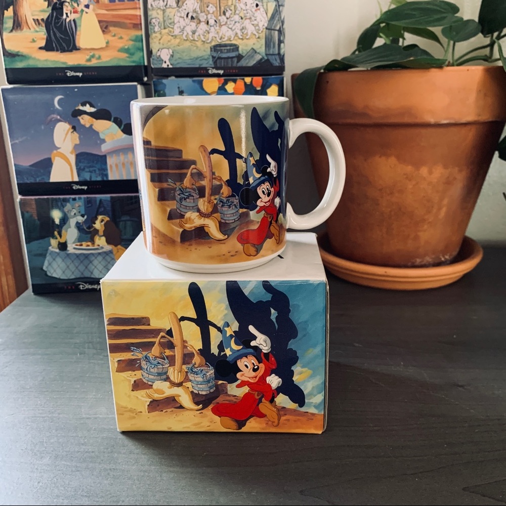 Retired Disney Fantasia Ceramic Mug (Original Box)